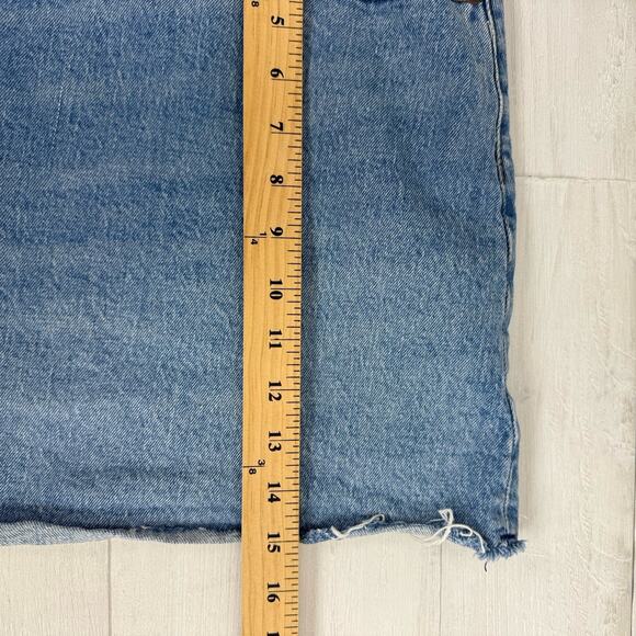 Abercrombie & Fitch The Dad Short Size 35 / 20 High Rise Curve Love Medium Wash - Picture 14 of 16